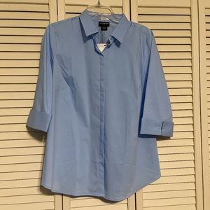 Work button up blouse